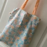 Tote bag upcyclé doublé – Fait main - Miniature 1