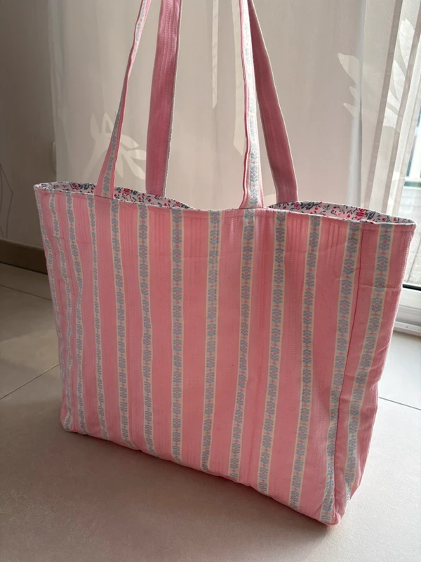 Grand sac effet matelassé