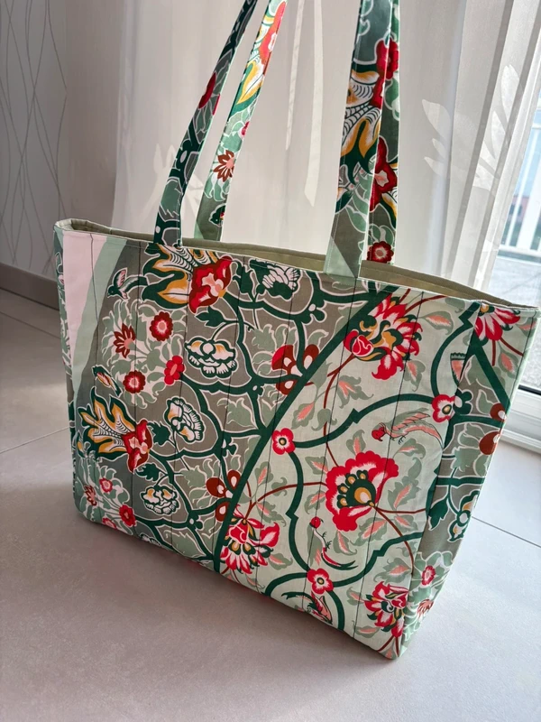 Grand sac effet matelassé