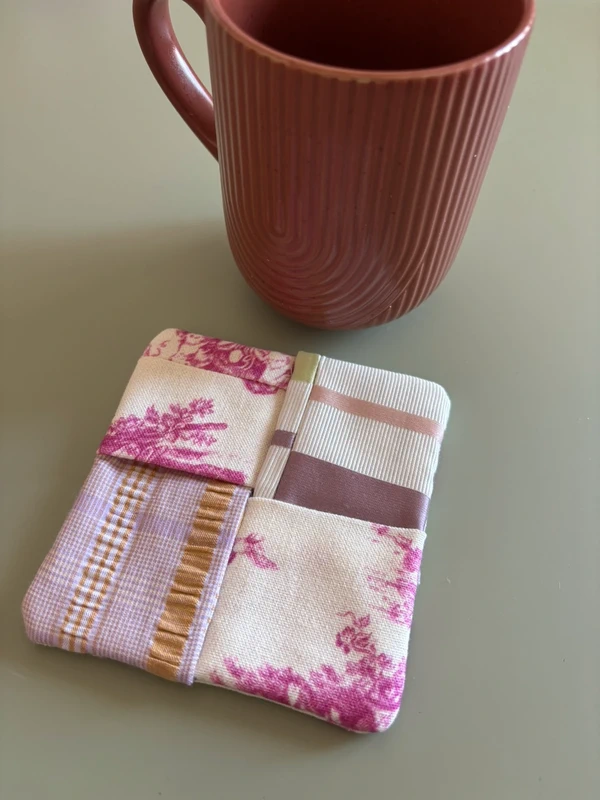 Sous-verres / sous tasse en tissu