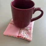 Sous-verre / sous tasse en tissu - Miniature 3