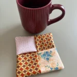 Sous-verre / sous tasse en tissu - Miniature 1
