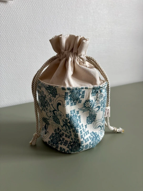 Pochon rond en tissu