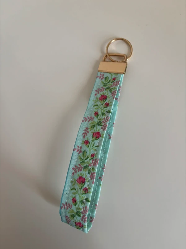 Porte-clés dragonne en tissu