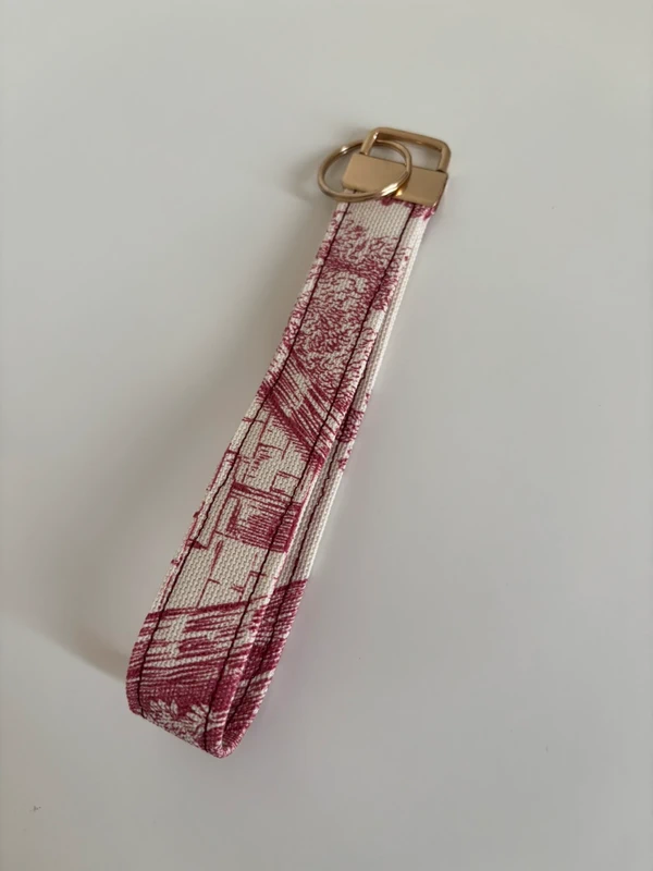 Porte-clés dragonne en tissu