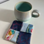 Sous-verre / sous tasse en tissu - Miniature 1