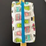 Trousse rectangulaire / de maquillage motifs parfums multicolores - Miniature 3